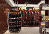Le meuble de rangement de vin de forme de guitare, les présentoirs européens de vin de style faciles installent