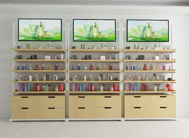 Unités de visualisation de produit de beauté de conception simple/position de plancher kiosque de soins de la peau